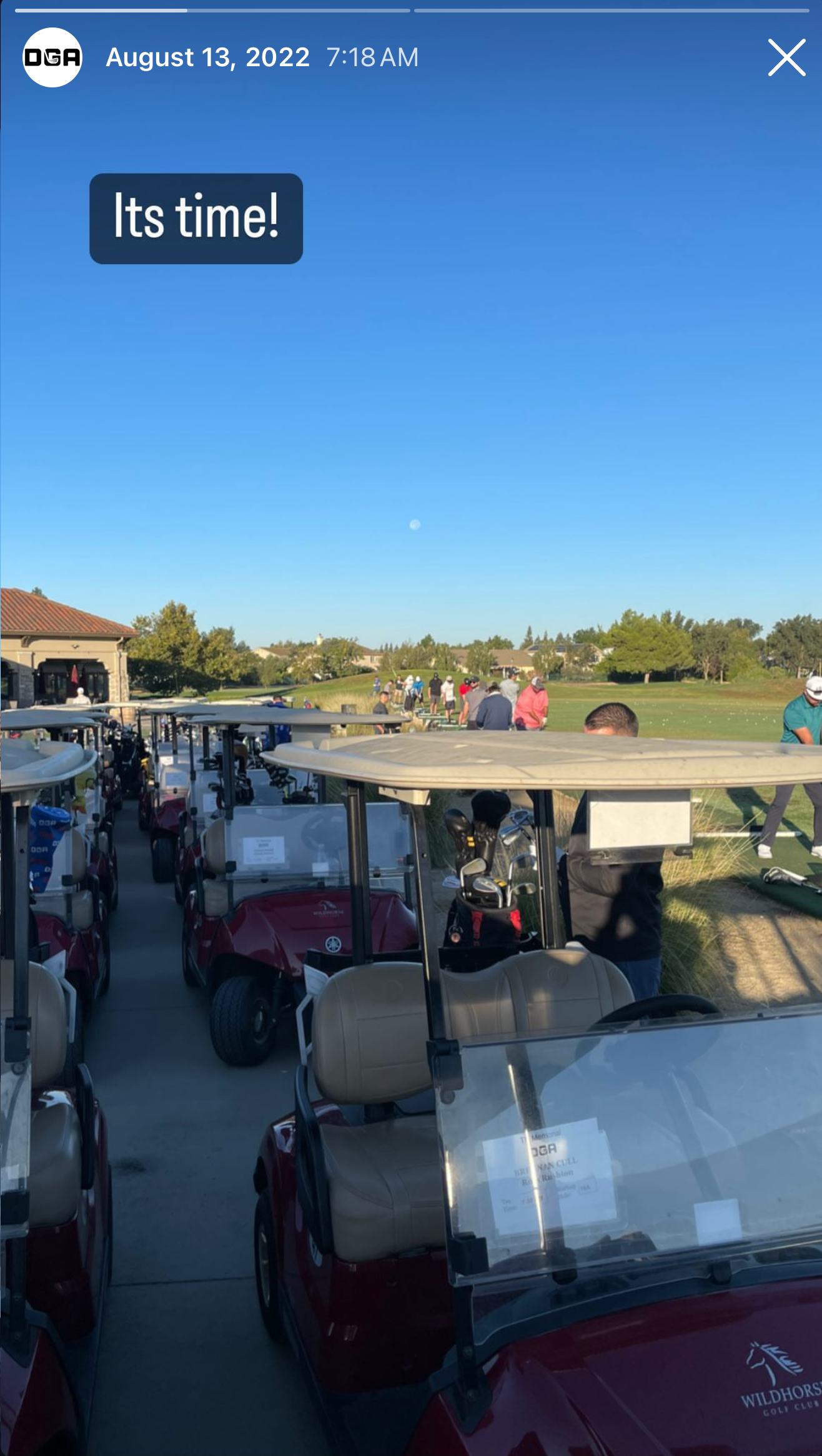 Hole in one celebration