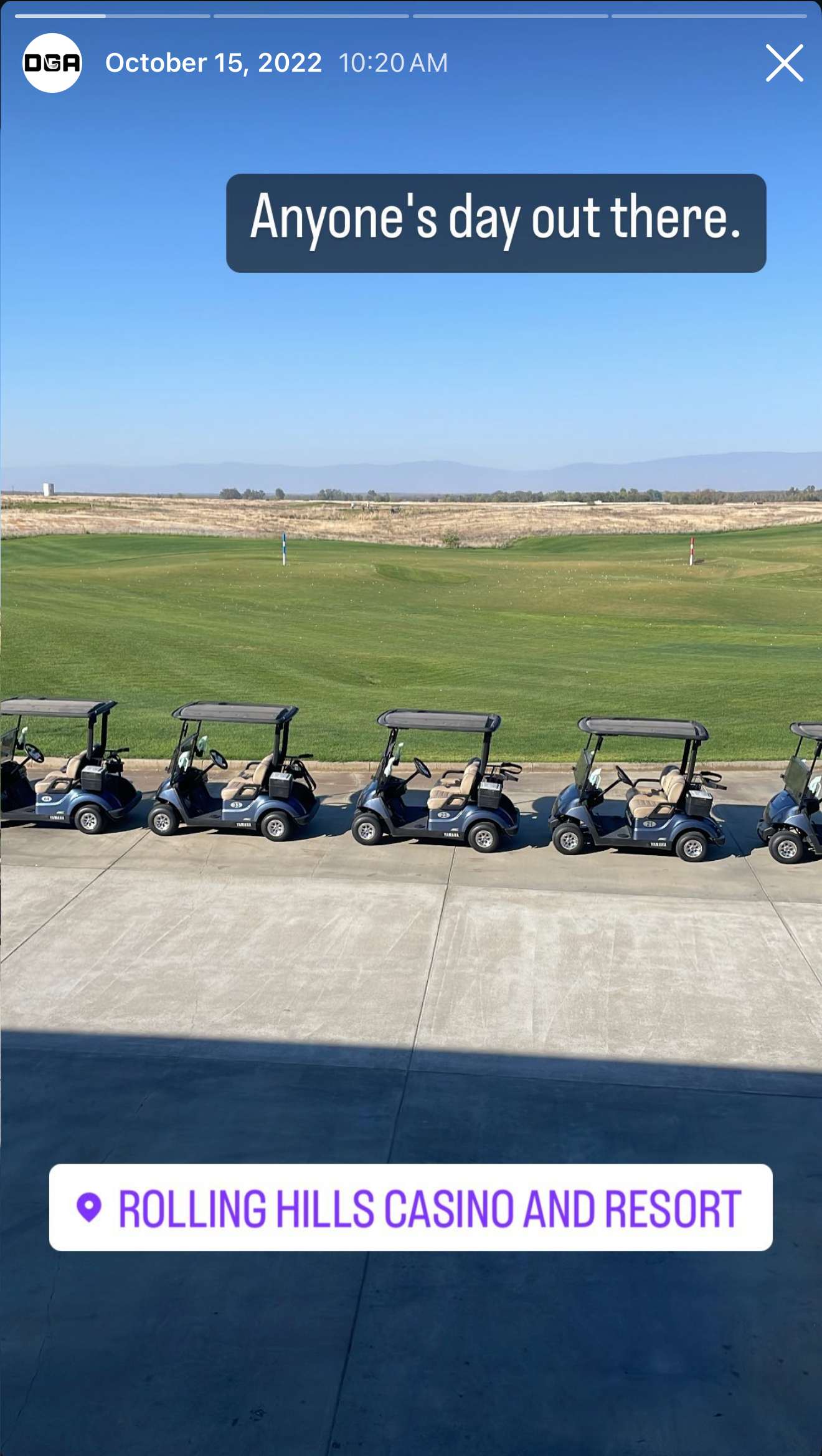 Hole in one celebration